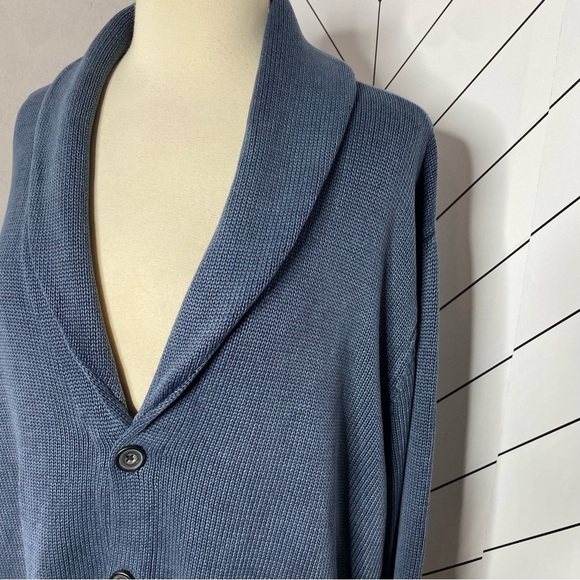 Goodthreads Navy Blue Button Front Cardigan Sweater - Picture 3 of 6